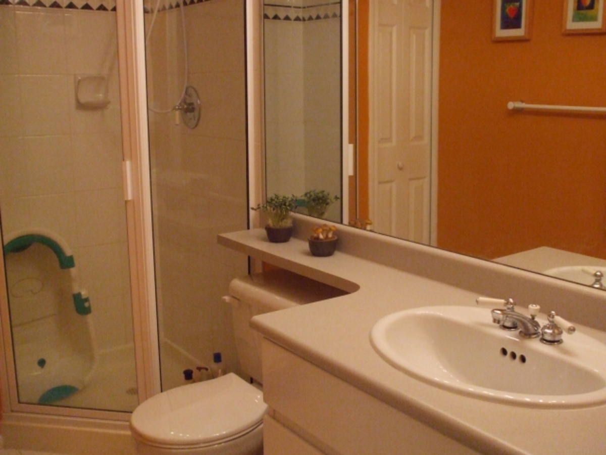 Bathroom at 1002 - 1255 Main St, Downtown, Vancouver